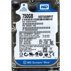 WD7500BPVT-22HXZT1
