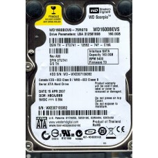 WD1600BEVS-75RST0