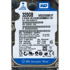 WD3200BEVT-80A0RT0