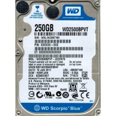 WD2500BPVT-22ZEST0