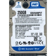 WD2500BPVT-22JJ5T0