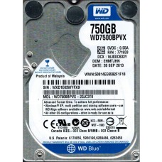 WD7500BPVX-22JC3T0