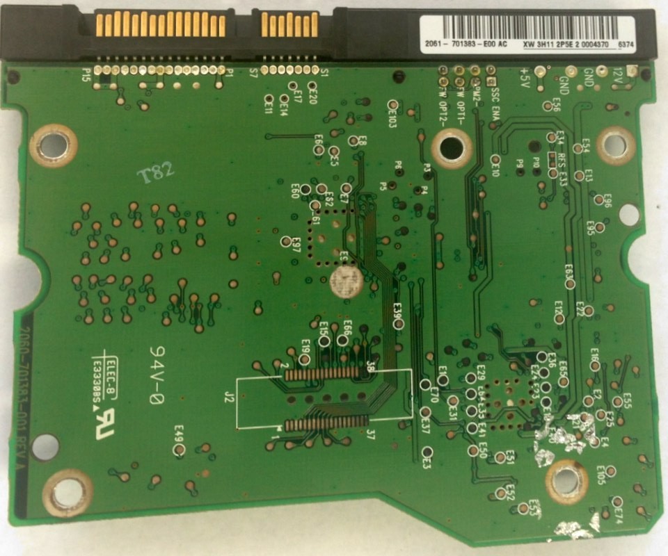 PCB WD5000KS-00MNB0 2061-701383-E00 AC Western Digital 500GB