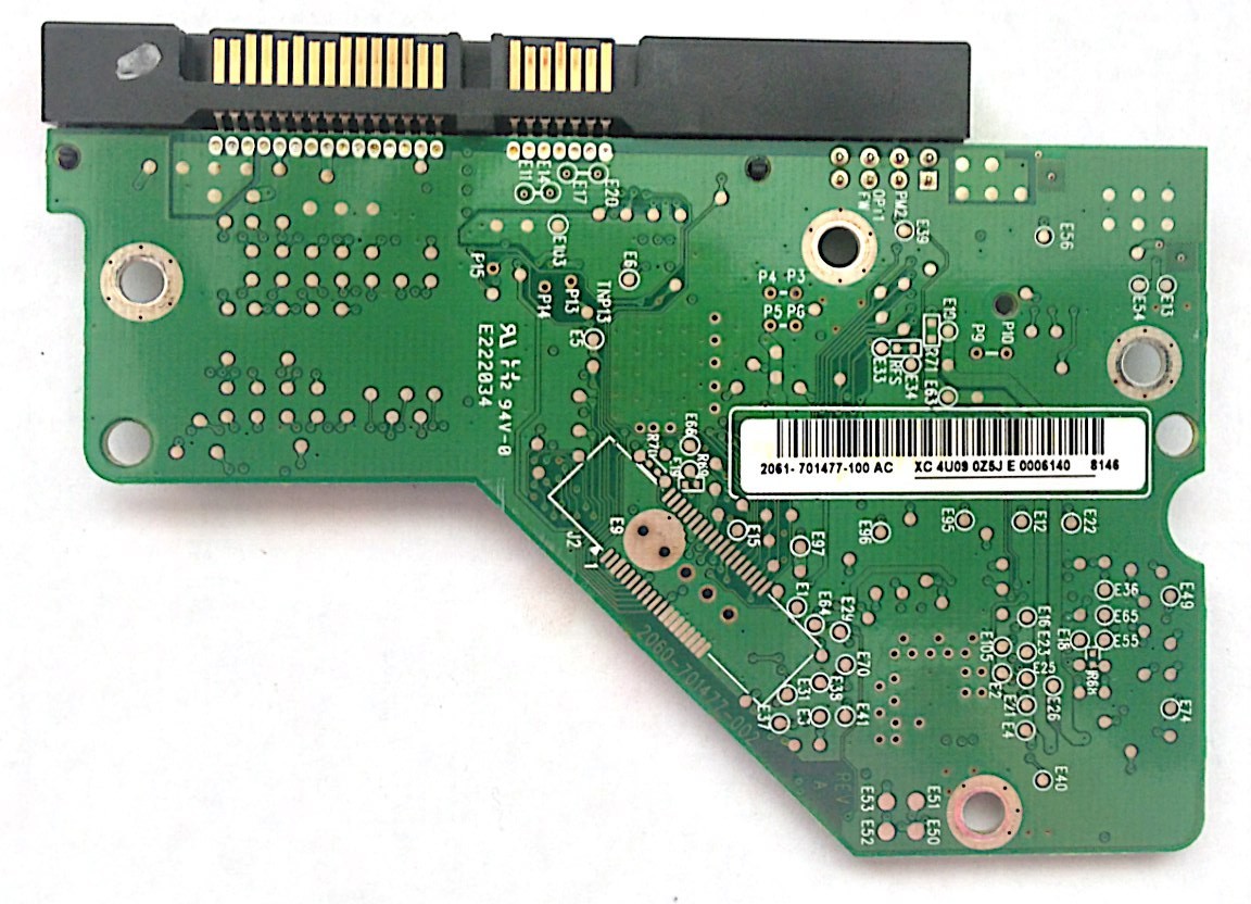 PCB WD4000AAJS-00TKA0 Western Digital 2061-701477-100 AC 400GB