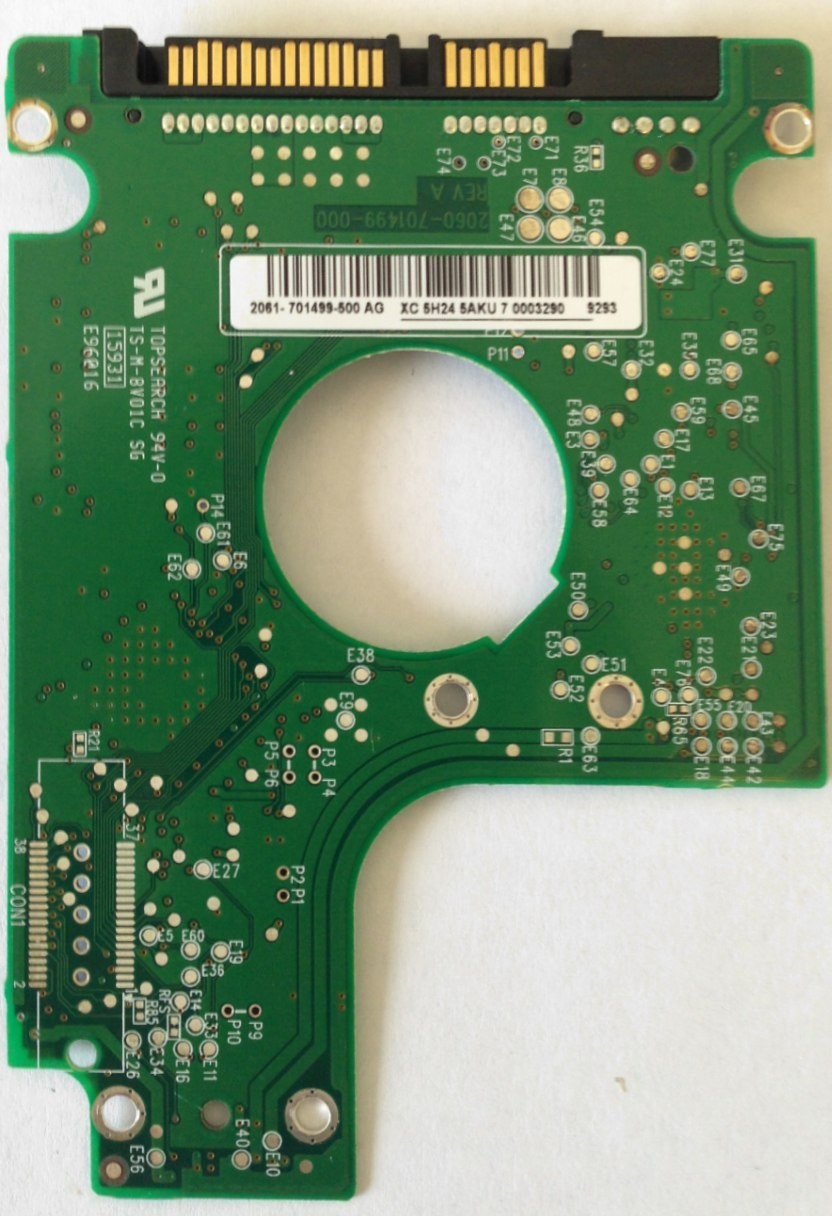 PCB WD1600BEVS-26VAT0 Western Digital 2061-701499-500 AG