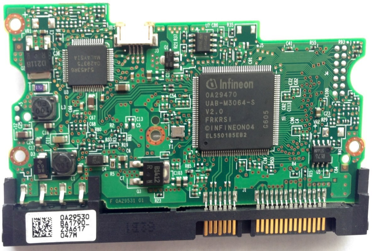 PCB HCS725032VLA380 Hitachi 0A29530 BA1790 P/N: 0A33505