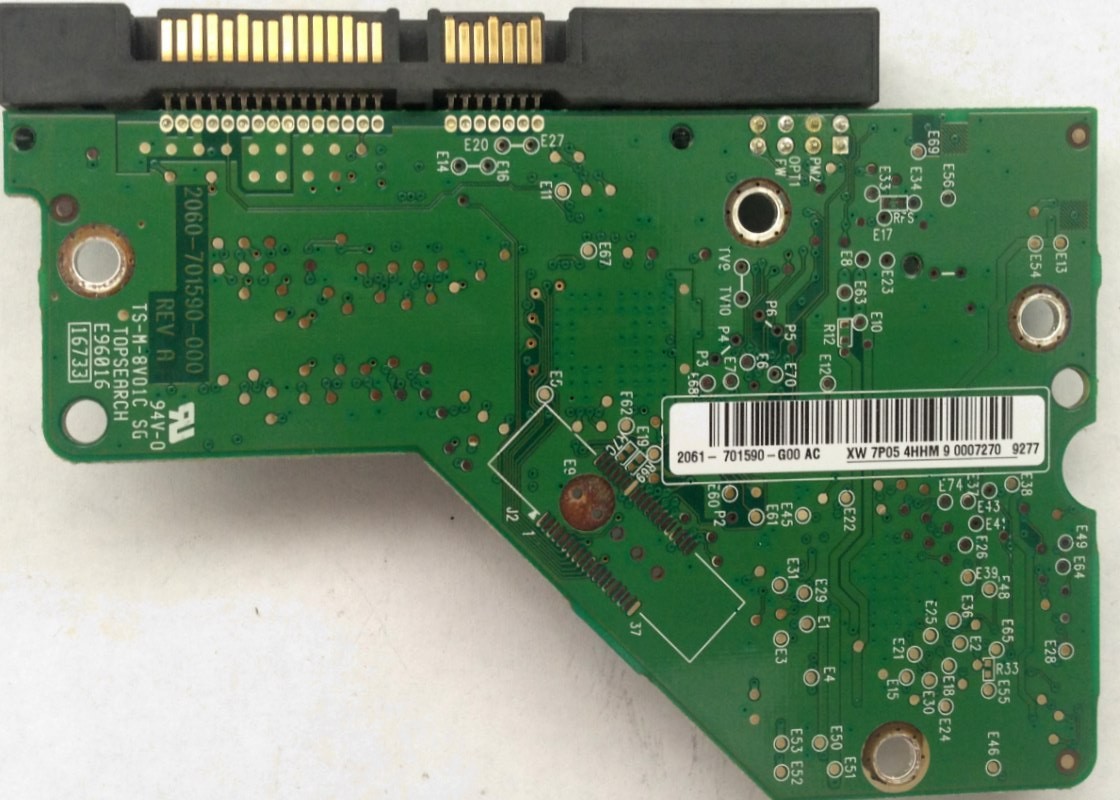 PCB WD1600AAJS-75M0A0 2061-701590-G00 AC 160GB Western Digital