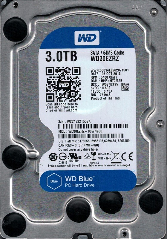 WD30EZRZ-00WN9B0 DCM: HHRNHT2MAB Western Digital 3TB