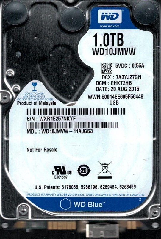 Western Digital WD10JMVW-11AJGS3 DCM: EHKT2HB 1TB