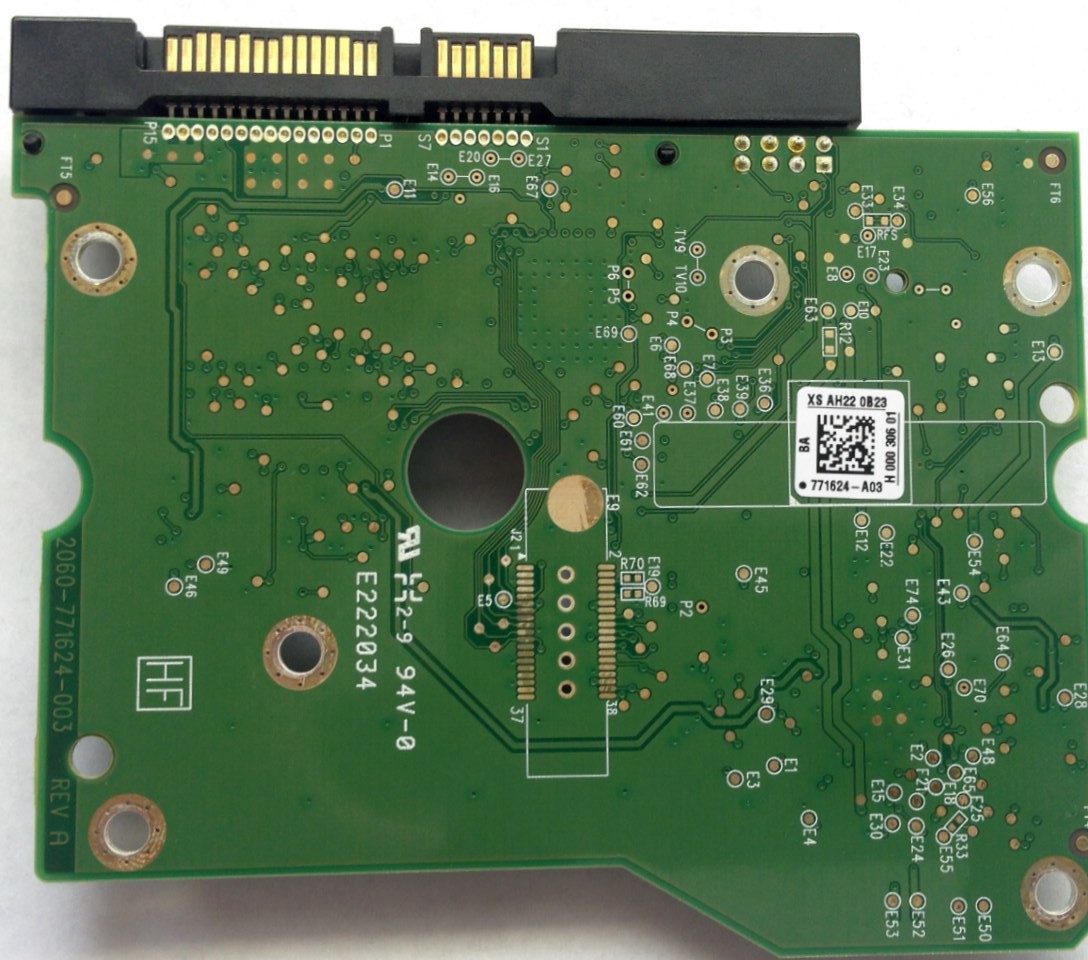 PCB WD2001FASS-00W2B0 2061-771624-A03 BA  2TB Western Digital