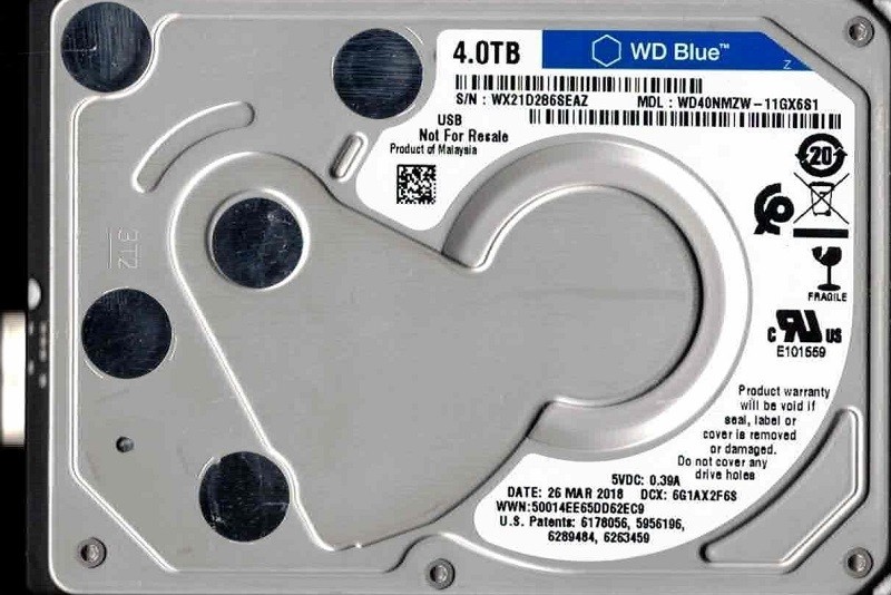 WD40NMZW-11GX6S1 USB 3.0 WX21D MAR 2018 Western Digital 4TB