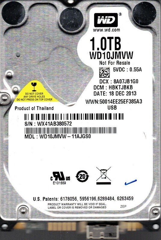 Western Digital WD10JMVW-11AJGS0 1TB DCM: HBKTJBKB USB 3.0