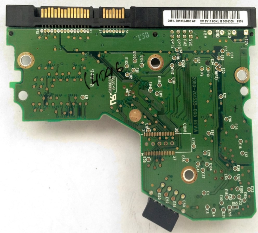 PCB WD2500JS-75NCB1 2061-701335-B00 AF Western Digital