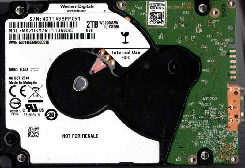 WD20SMZW-11JW8S0 WX11A OCT 2018 Malaysia Western Digital 2TB