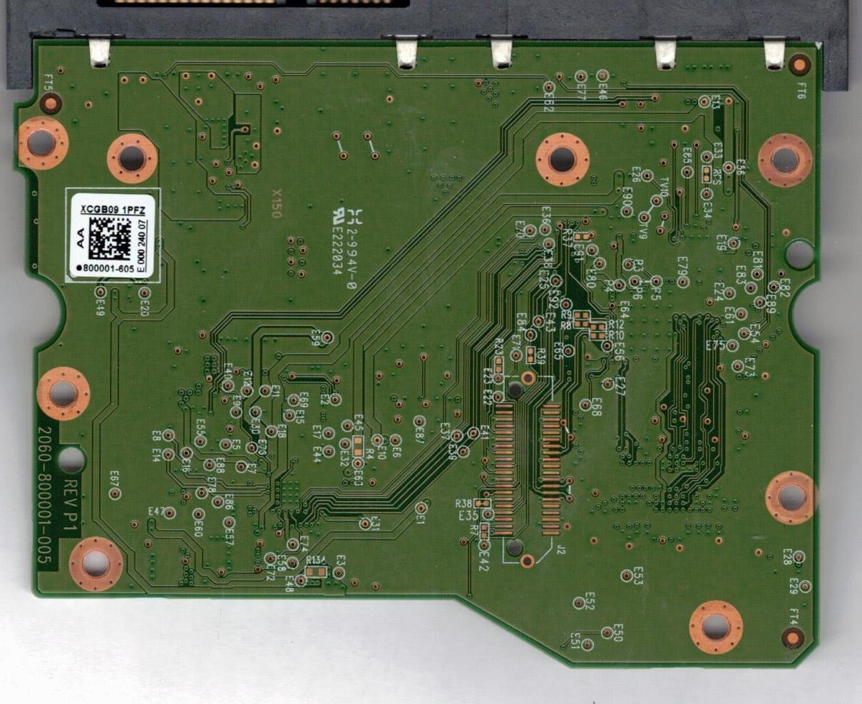 PCB WD60EFRX-68L0BN1 2061-800001-605 AA 6TB Western Digital