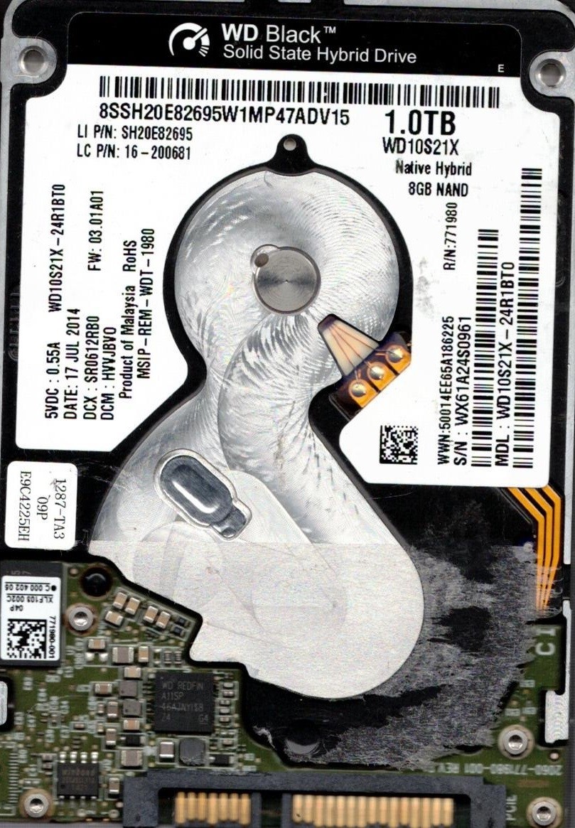 Western Digital WD10S21X-24R1BT0 1TB DCM: HVVJBVO WX61A Malaysia
