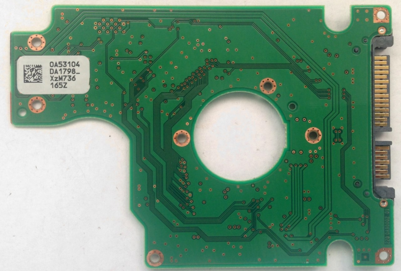 PCB HTS722020K9SA00 0A53104 DA1798 P/N: 0A50940 MLC: DA2014 Hitachi