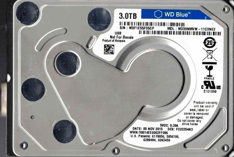 WD30NMVW-11C3NS2 WXF1E NOV 2015 Western Digital 3TB USB 3.0 HDD