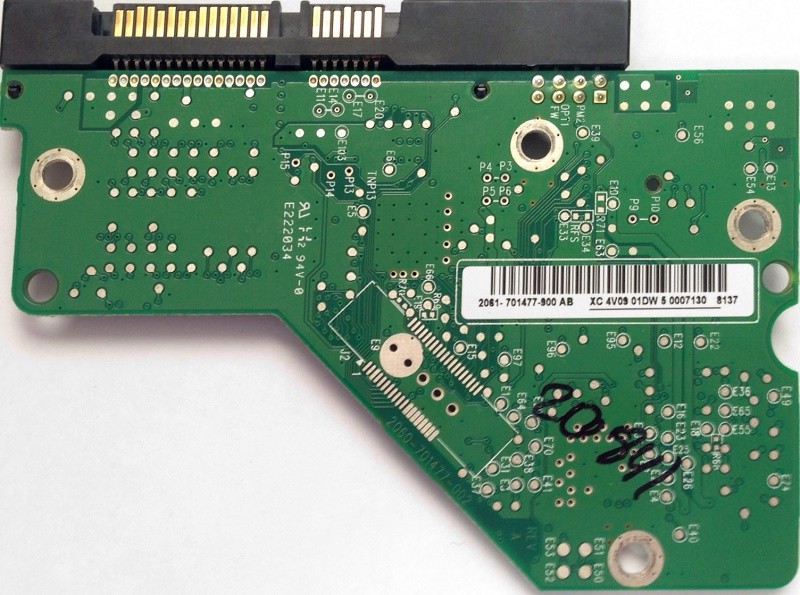 PCB 2061-701477-900 AB WD5000AAKS-00TMA0 Western Digital 500GB