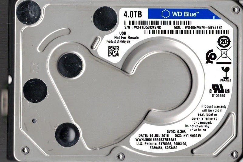 WD40NMZM-59Y94S1 USB 3.0 WX41D Western Digital 4TB