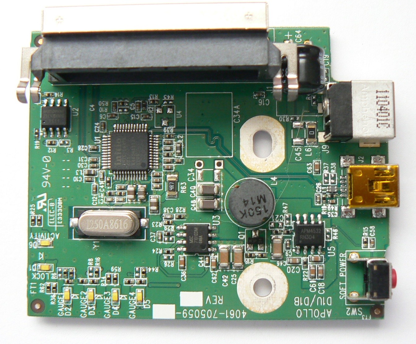 4061-705059-103 Rev. AB WD Controller Board My Book Mac 1TB/1.5TB/2TB USB 2.0