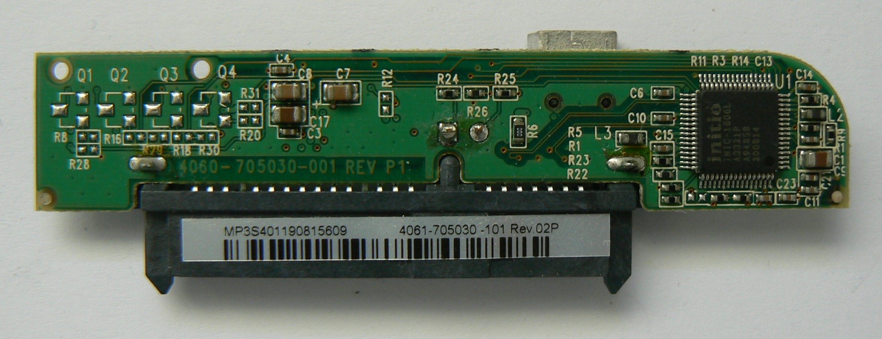 PCBA 4061-705030-101 Rev 02P WD Controller Board Passport 320GB/500GB USB 2.0