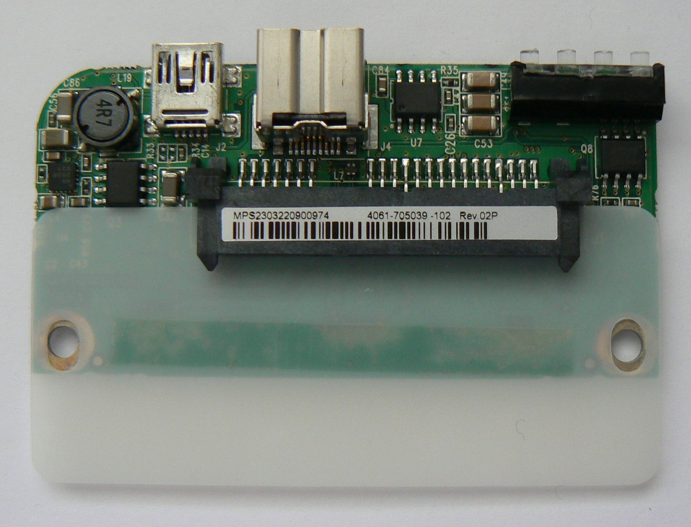 4061-705039-102 Rev 02P WD Controller Board My Passport Studio 320GB/500GB