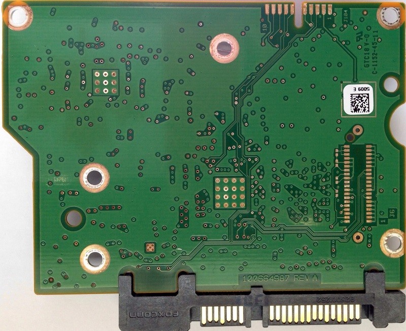 PCB ST3000DM001 100664987 REV A P/N: 9YN166-500 F/W: CC4B Seagate