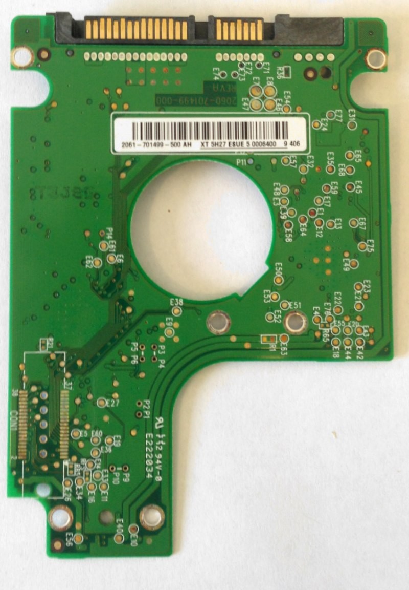 PCB WD3200BEVS-26VAT0 Western Digital 2061-701499-500 AH 320GB