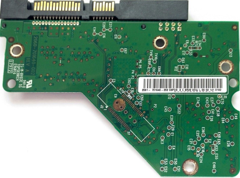 PCB WD5000AAKS-65V0A0 Western Digital 2061-771640-202 03PD3 500GB