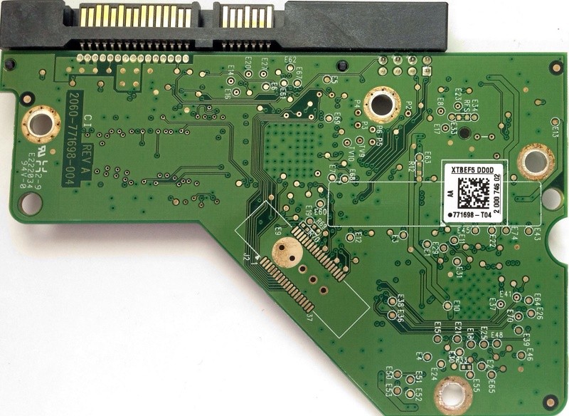 PCB WD20EURS-63S48Y0 2061-771698-T04 AA 2TB Western Digital