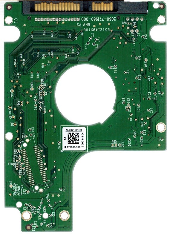 PCB WD7500BPVX-60JC3T0 Western Digital 2061-771960-100 AA 750GB