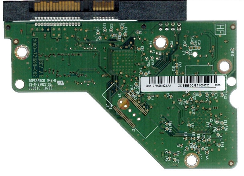 PCB WD20EARS-00MVWB0 Western Digital 2061-771698-802 AA  2TB
