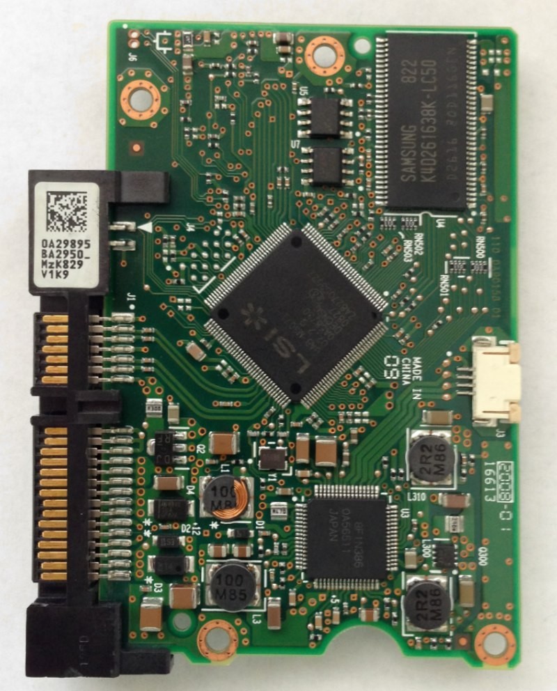 PCB HDT721050SLA360 Hitachi P/N: 0A38734 MLC: SAMPLE 0A29895 BA2950