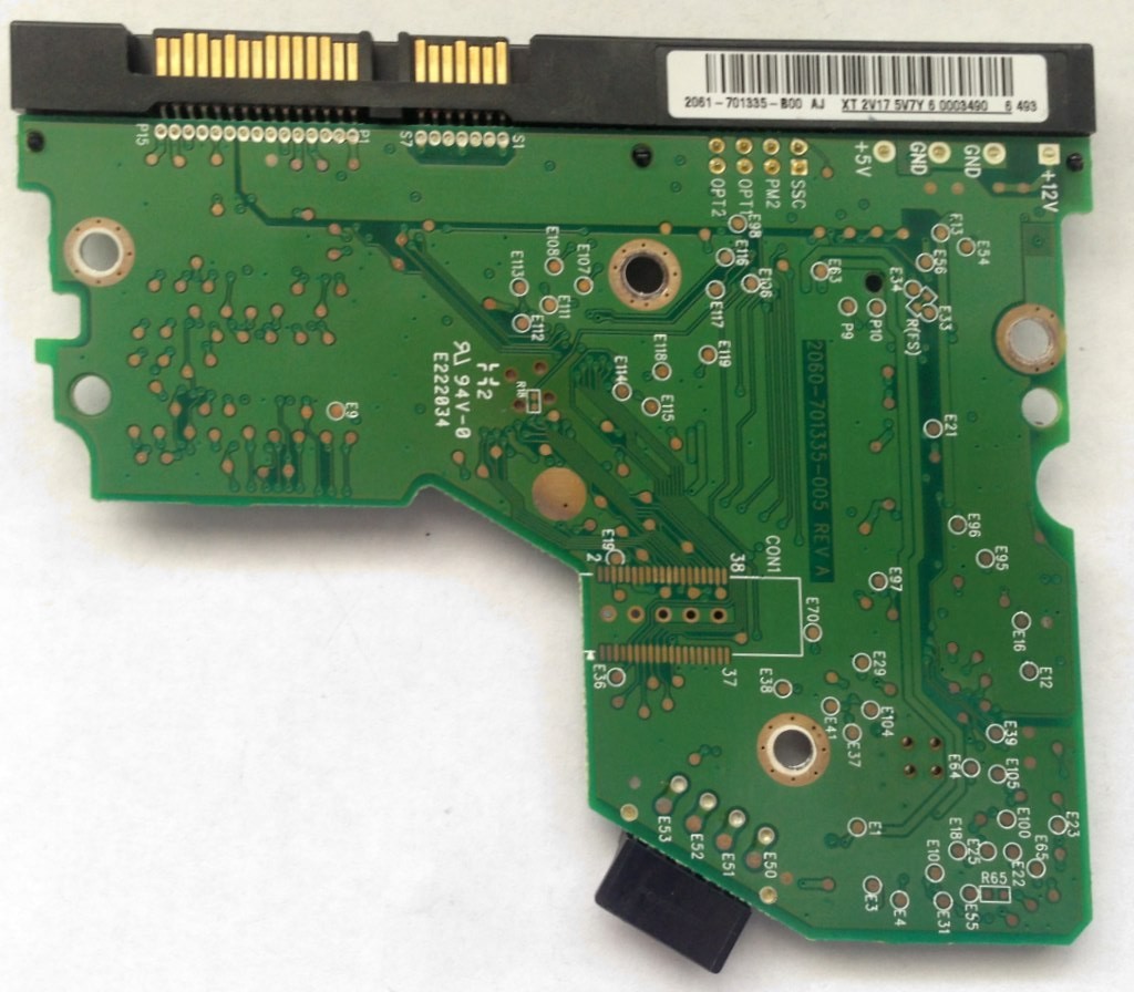 PCB WD2500JS-75NCB2  2061-701335-B00 AJ Western Digital