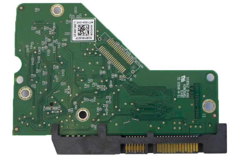 PCB WD10EURX-63FH1Y0 2061-771824-G05 AHD28 1TB Western Digital