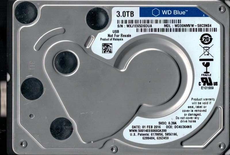 WD30NMVW-59C3NS4 USB 3.0 Western Digital 3TB WD Blue