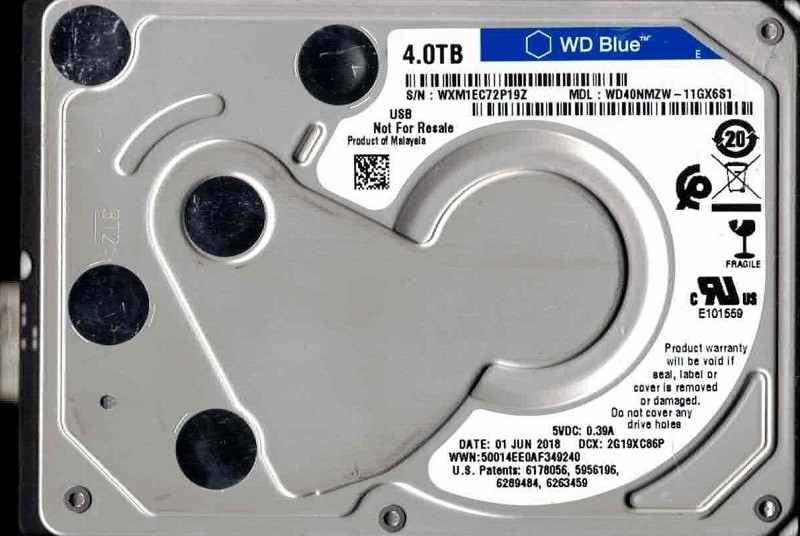 WD40NMZW-11GX6S1 USB 3.0 WXM1E Malaysia JUN 2018 Western Digital 4TB