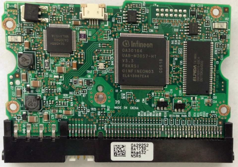 PCB HDS725050KLAT80 Hitachi P/N: 0A30716 MLC: BA1772 0A29252 BA1739