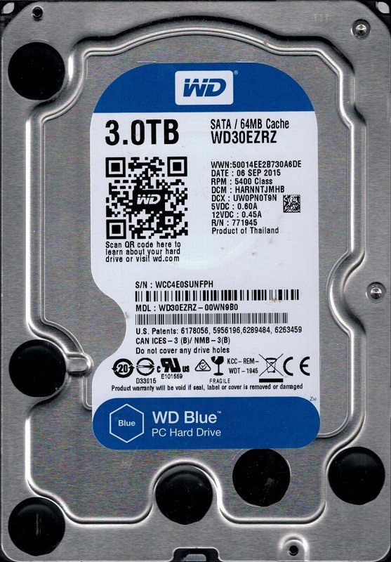 WD30EZRZ-00WN9B0 DCM: HARNNTJMHB Western Digital 3TB