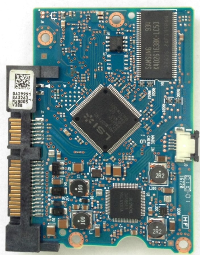 PCB HDT721050SLA360 Hitachi P/N: 0A38673 MLC: BA3288 0A29991 BA3263