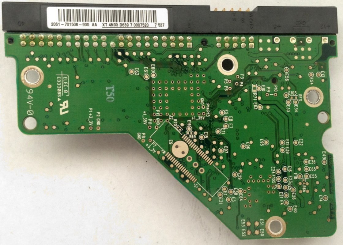 PCB WD5000AAKB-00UKA0 Western Digital 2061-701508-900 AA 500GB
