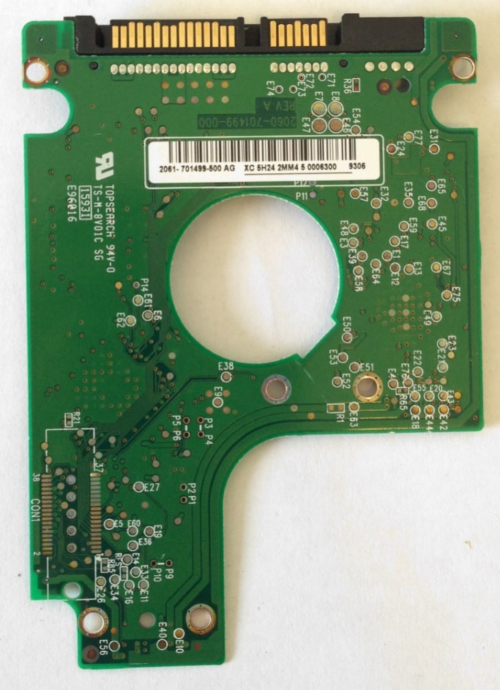 PCB WD1600BEVS-26VAT0 Western Digital 2061-701499-500 AG 160GB