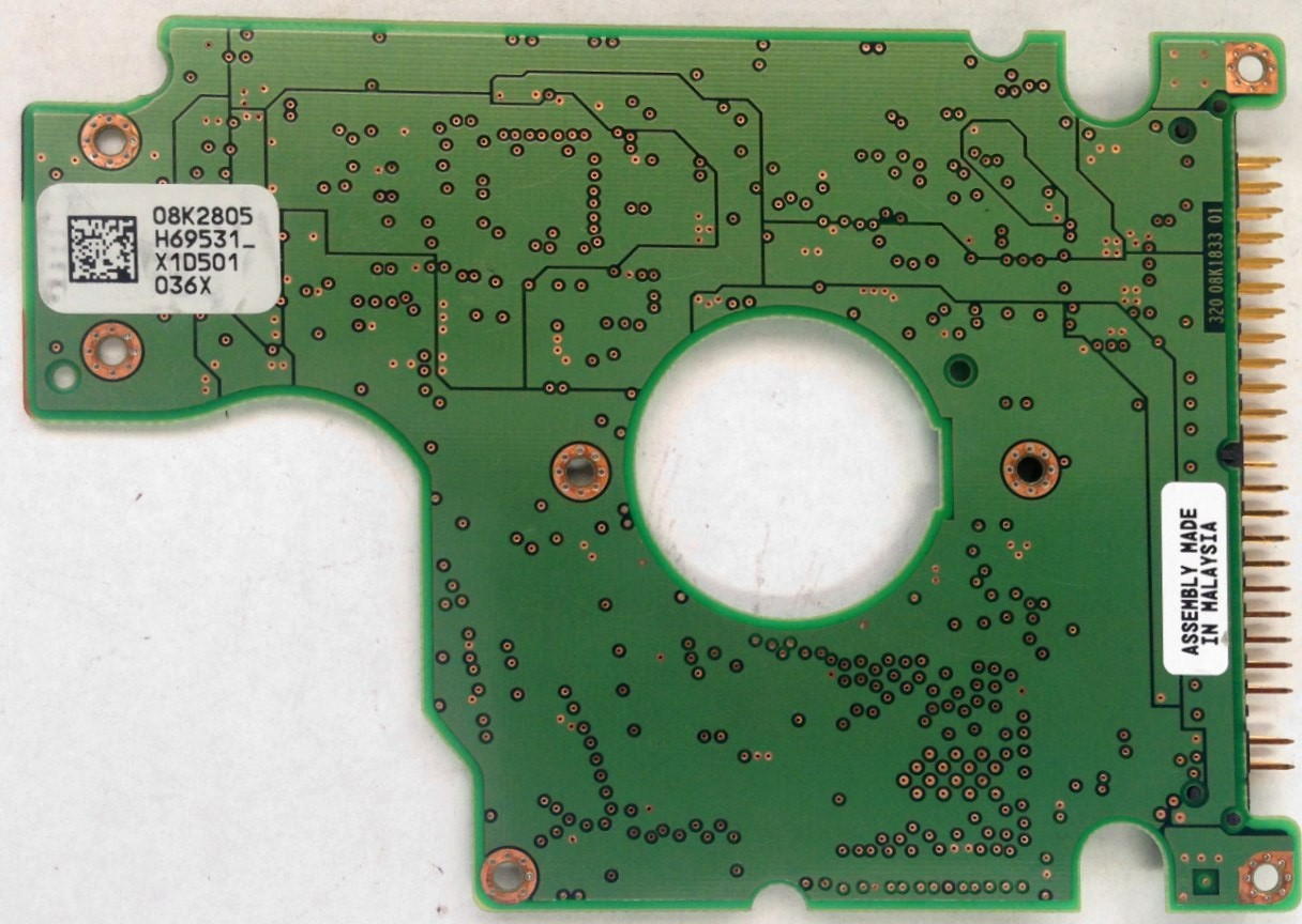 PCB HTS726060M9AT00 08K2805 H69531 P/N: 0A25830 MLC: DA1107 Hitachi