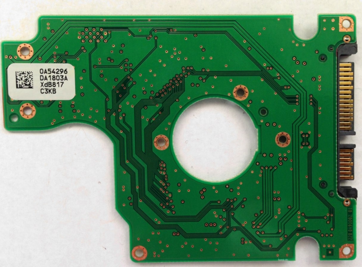 PCB HTS542525K9SA00 0A54296 DA1803A P/N: 0A54916 MLC: DA2153 Hitachi