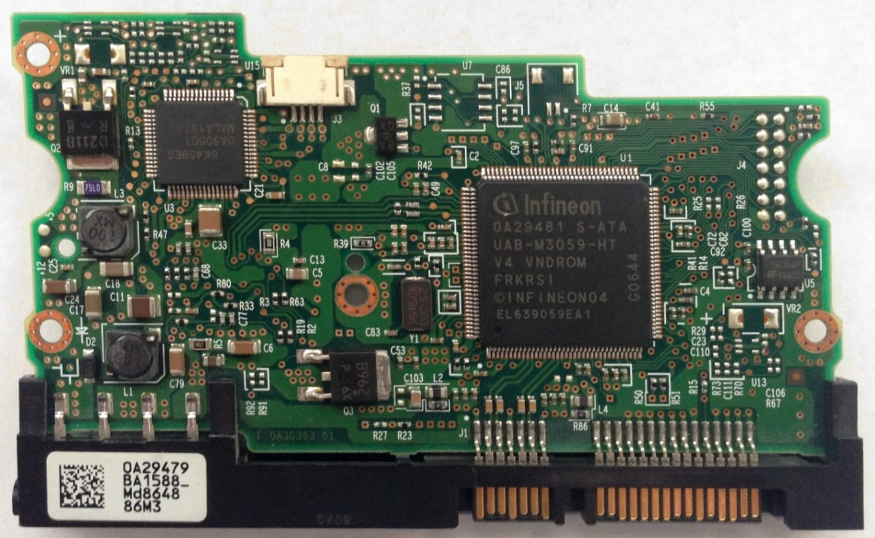 PCB HDT722516DLA380 0A29479 BA1588 P/N: 0A32553 MLC: BA1867 Hitachi