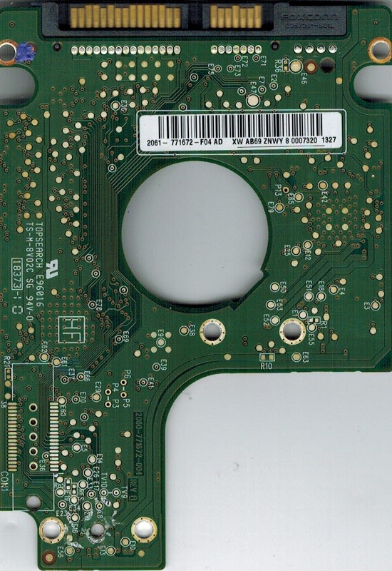 PCB WD3200BEVT-75A23T0 Western Digital 2061-771672-F04 AD 320GB