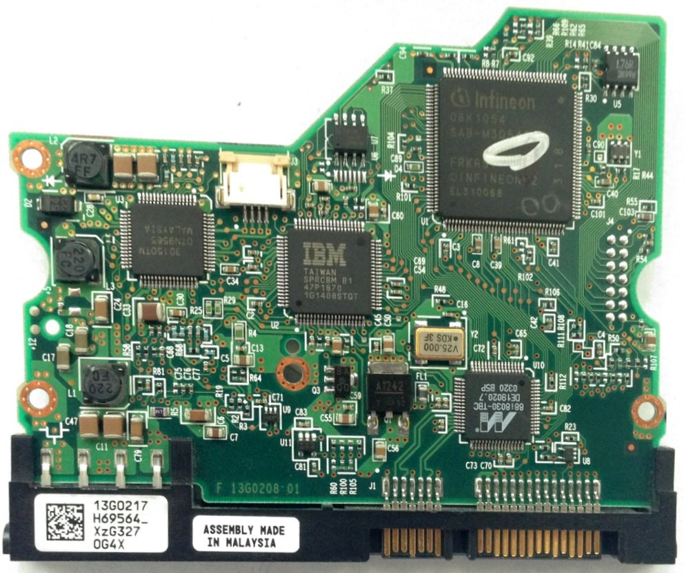 PCB HDS722516VLSA80 13G0217 H69564 P/N: 13G0254 MLC: H71474 Hitachi 