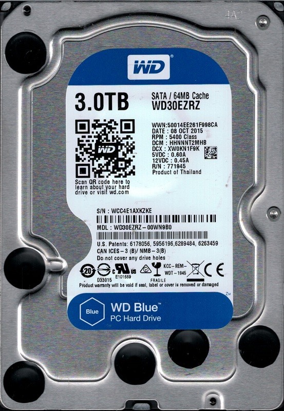 WD30EZRZ-00WN9B0 DCM: HHNNNT2MHB WCC4E Western Digital 3TB