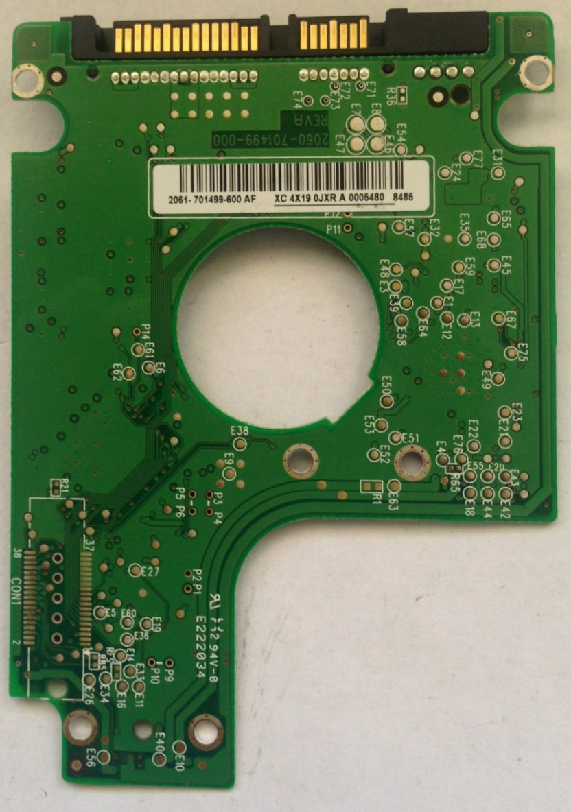 PCB WD2500BEVS-22UST0 2061-701499-600 AF 250GB Western Digital